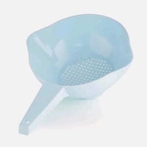 Light Blue Plastic Colander Tupperware 1 Qt/1L Small Classic Colander Strainer